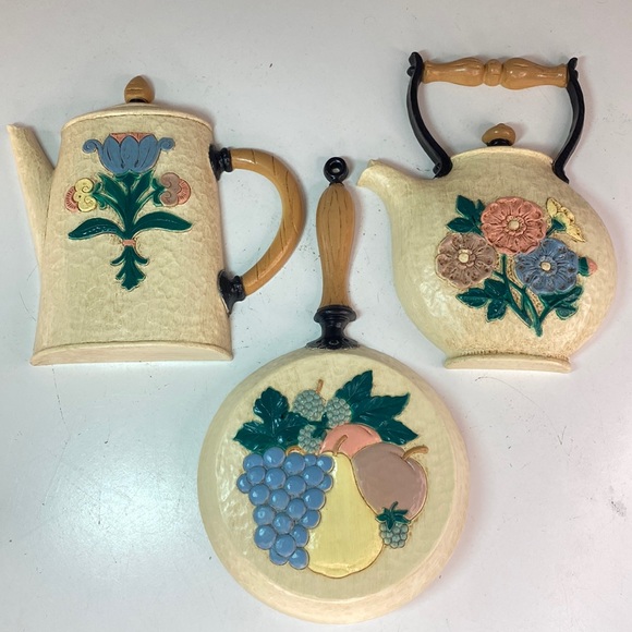 Vintage Other - Vintage Kitschy Home Interiors and Gifts Pots and Pan Wall Hanging Decor Lot